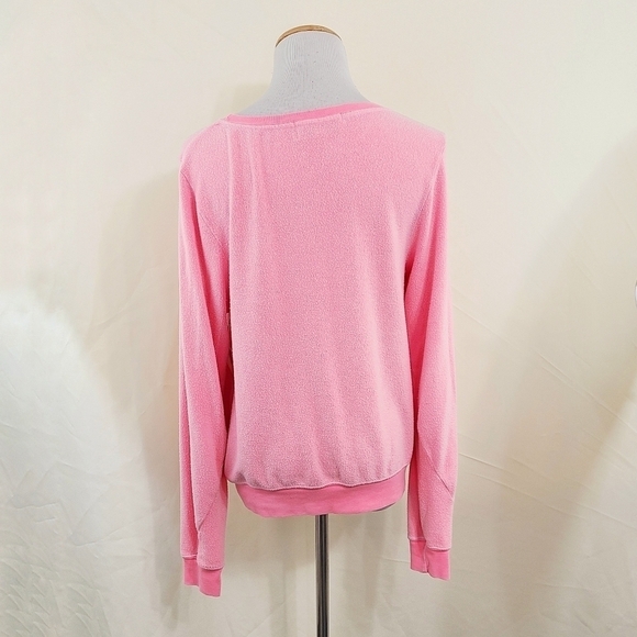 Wildfox Baggy Beach Jumper Taco Talk Neon Pink Bbj Size Xs - Picture 3 of 8